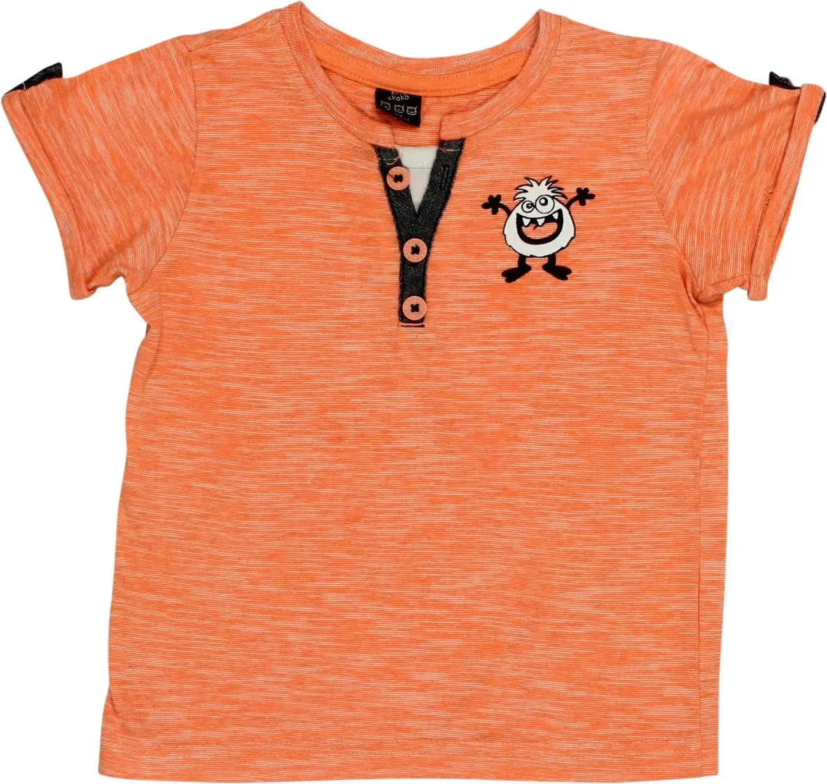 kiki & koko - Orange T-shirt- ThriftTale.com - Vintage and second handclothing