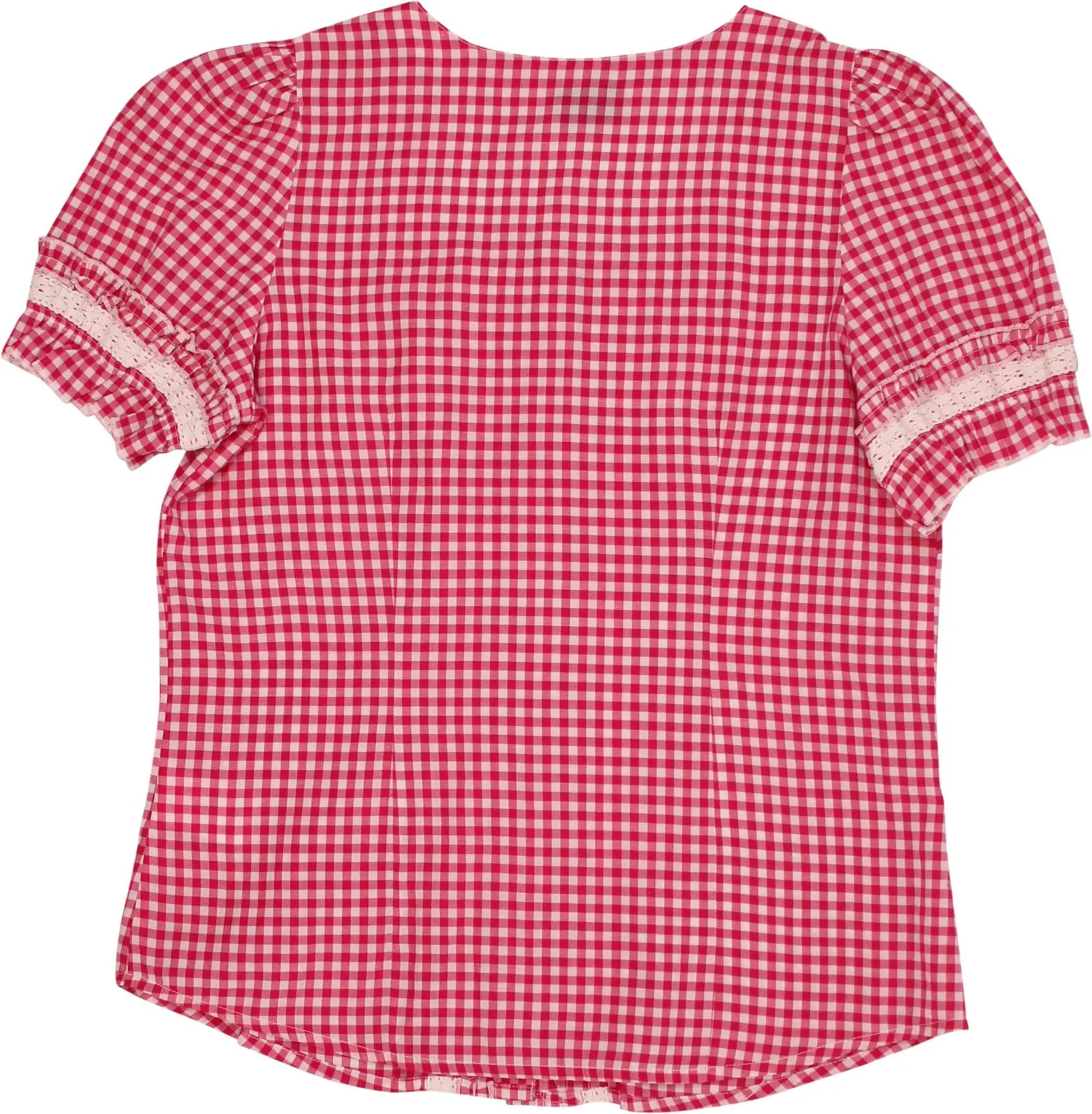 laura torelli - Gingham Top- ThriftTale.com - Vintage and second handclothing