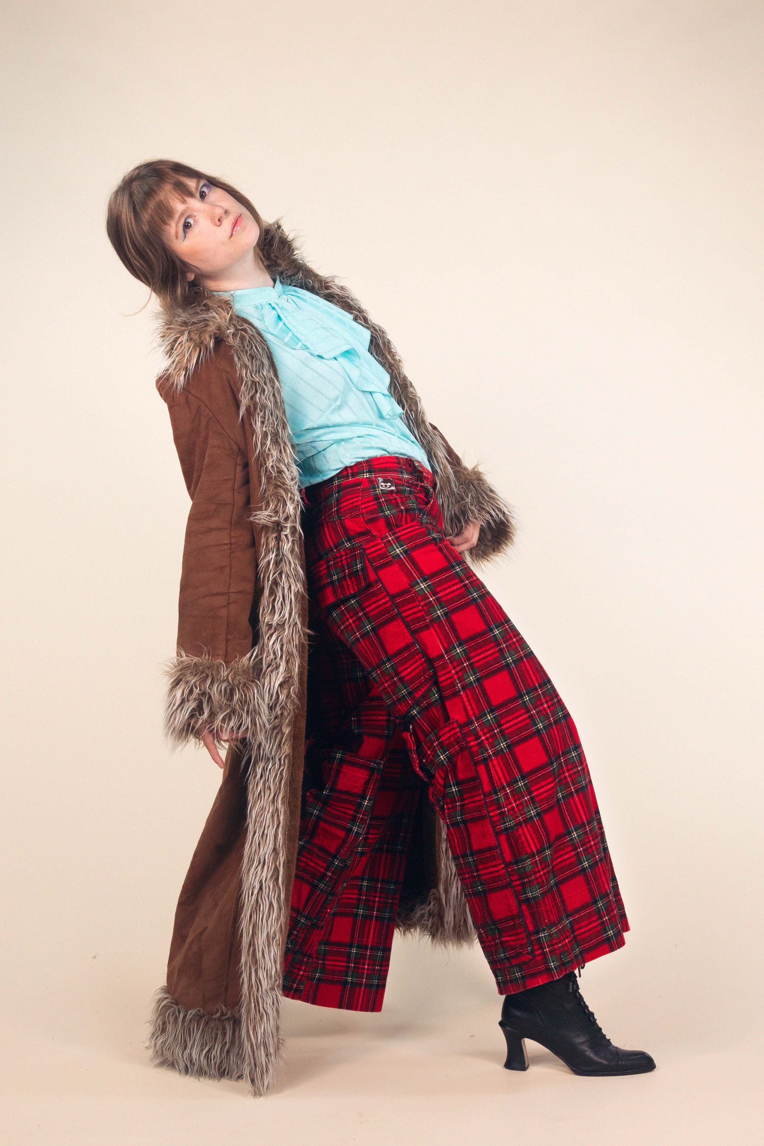 Vintage 90s Tartan Skater Pants