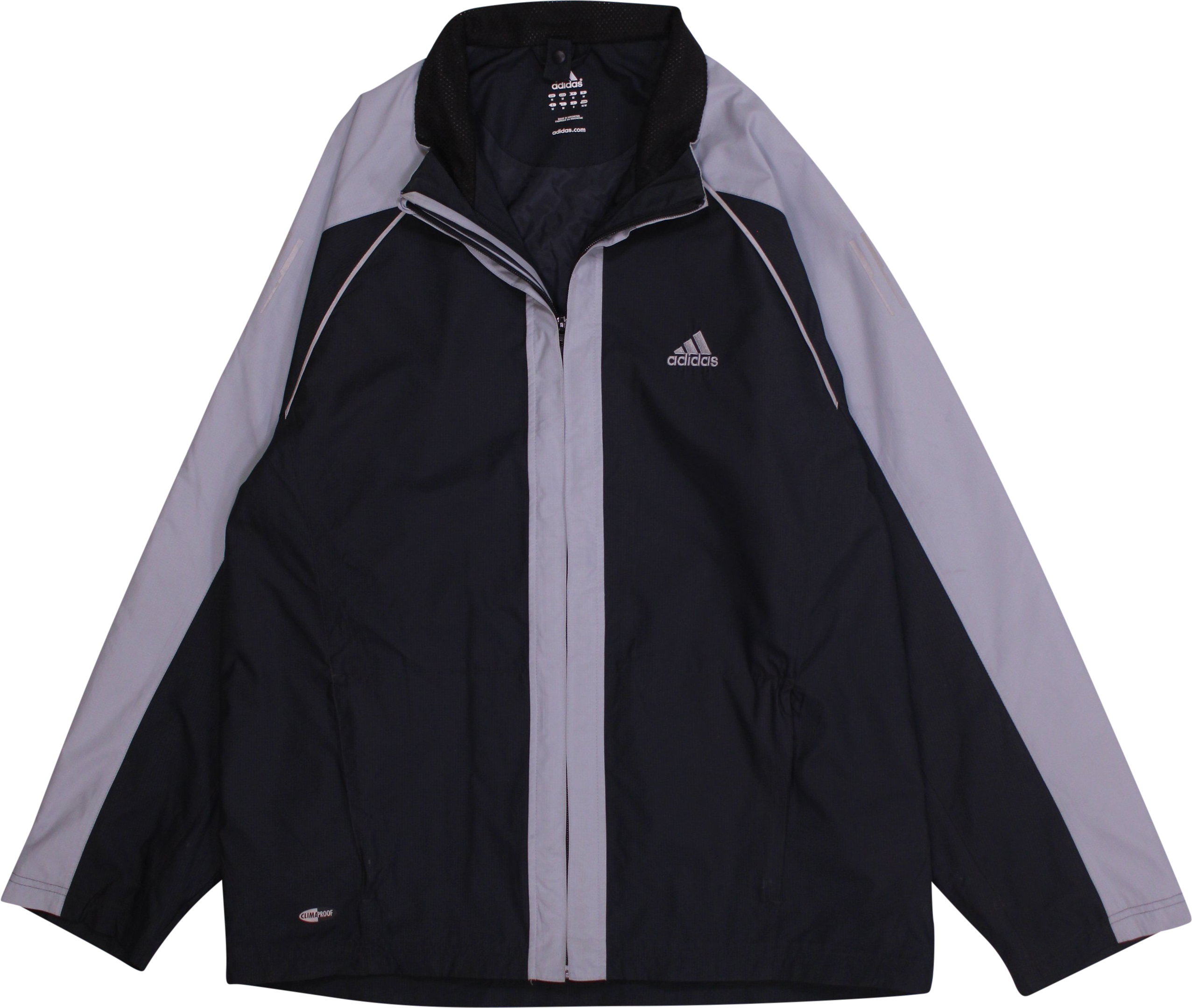 Adidas - Grey Climaproof Jacket by Adidas- ThriftTale.com - Vintage and second handclothing